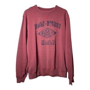 Disney Parks Walt Disney World WDW Grumpy Sweatshirt Mens Large Red Blue